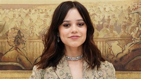 jenna ortega in her underwear|Jenna Ortega Stuns in a Sheer Bra Top and Tory。